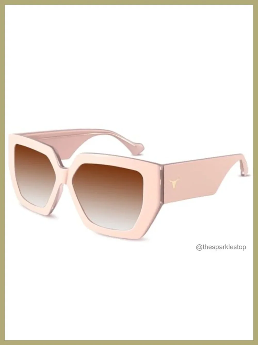 Oversized Polarized Sunglasses Women UV400 Square Acetate